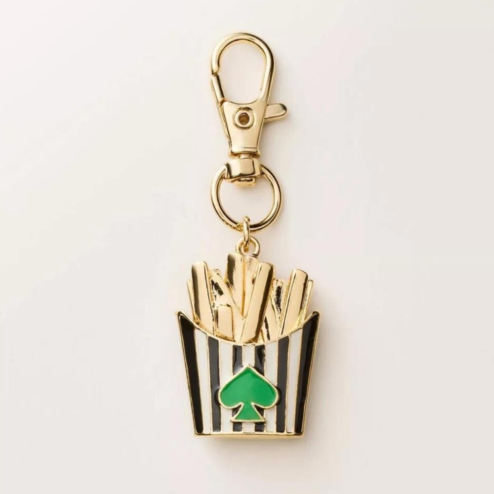 Kate Spade French Fry Bag Charm Keychain